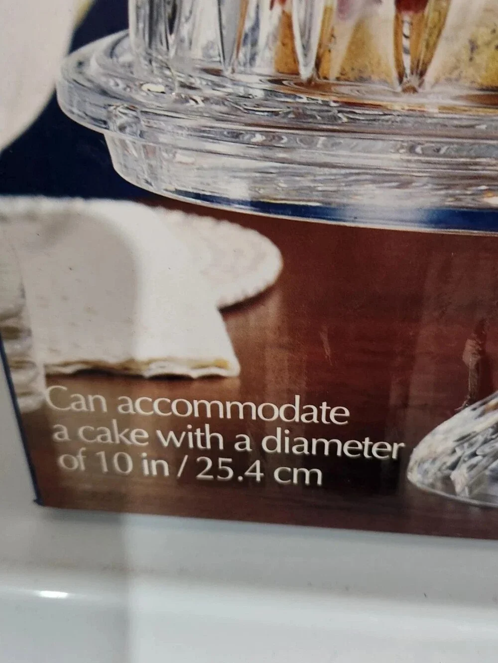 Godinger Silver Art CoDublin Crystal 4 in 1 Domed Cake Stand.